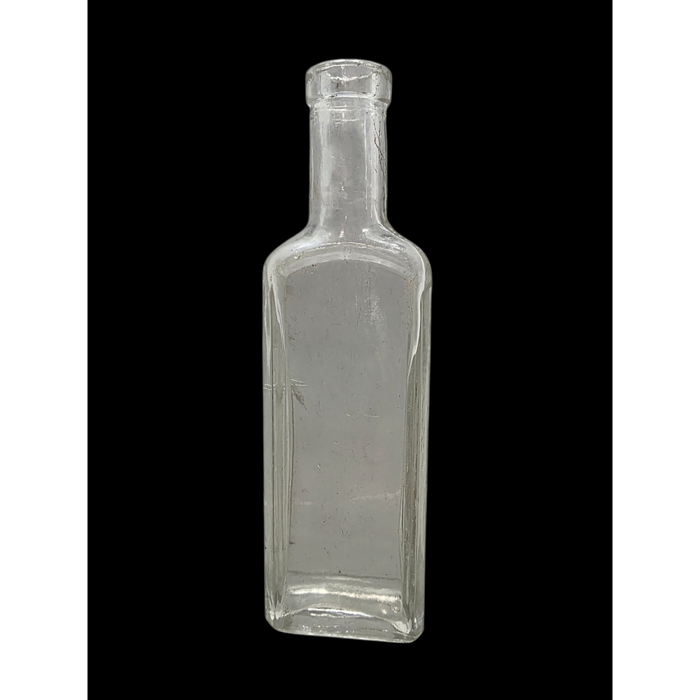 Vintage Small Clear Long Neck Glass Bottle